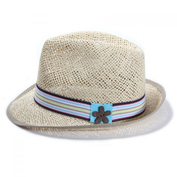 Chapeau paille ajourée