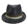 Chapeau paille noir pour enfant
