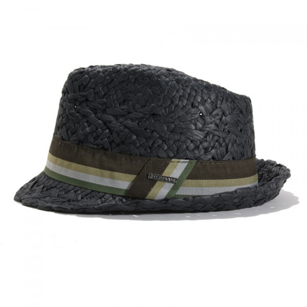 Chapeau paille enfant coloris noir