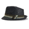 Chapeau paille enfant coloris noir