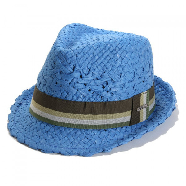 Chapeau paille coloris jeans Chapeau paille coloris jeans