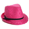 Chapeau paille fushia