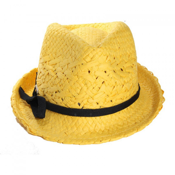 Chapeau paille jaune