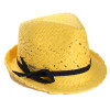 trilby paille jaune