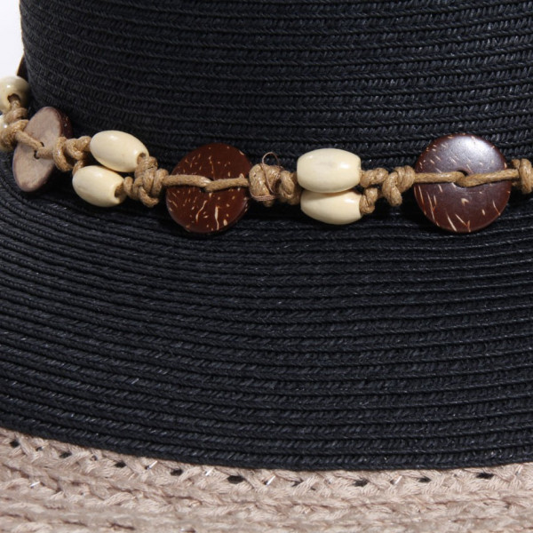 chapeau avec ceinture perles