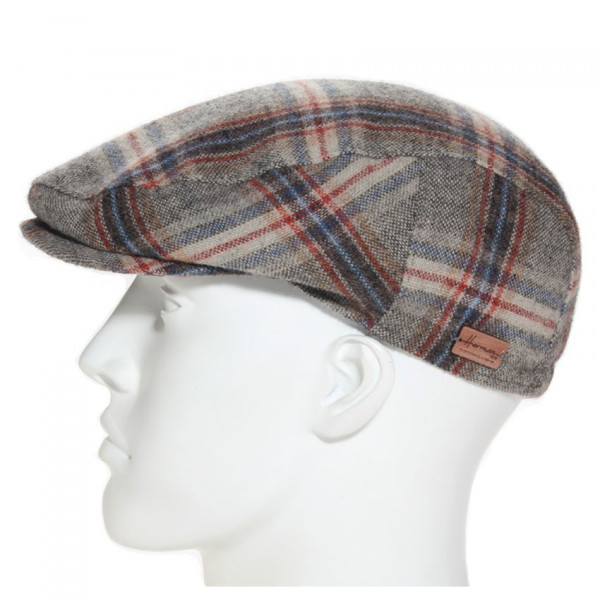 CASQUETTE PLATE EN 100% LAINE VIERGE TAUPE - FLECHET - CHAPO & CO