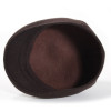 casquette formée laine coloris marron