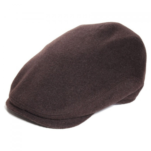 casquette laine vierge et cachemire coloris taupe