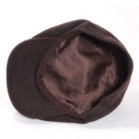 casquette laine vierge et cachemire coloris taupe