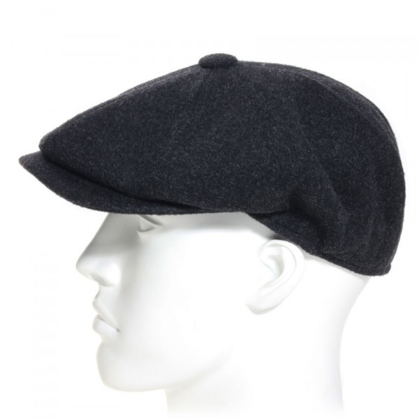 casquette laine et cachemire coloris gris