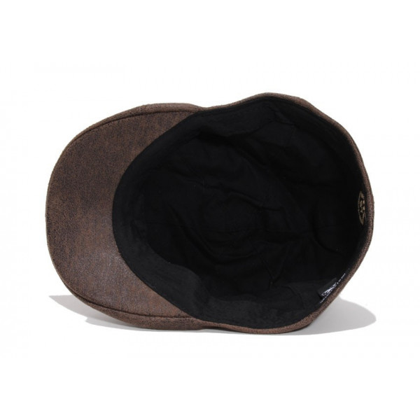 casquette bec de cane imitation cuir