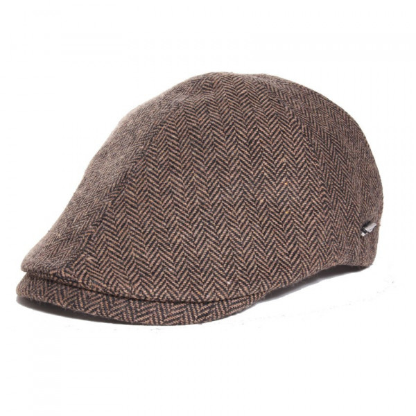 casquette bec de cane marron