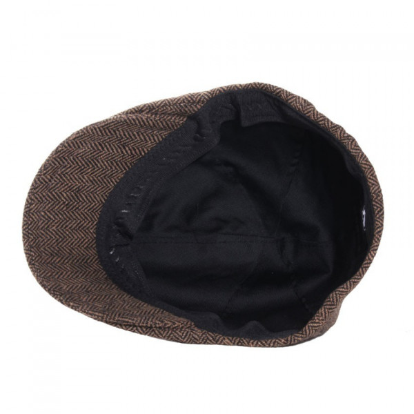 casquette bec de cane marron