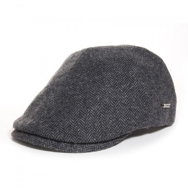 casquette bec de cane grise