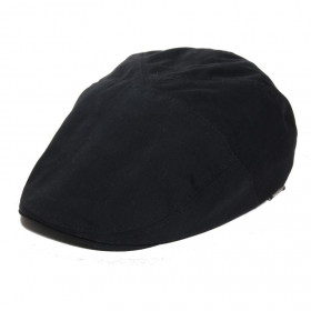 casquette plate d'été coloris noir