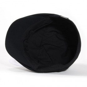 casquette plate d'été coloris noir