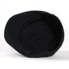 casquette plate d'été coloris noir