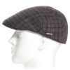 casquette formée carreaux marron