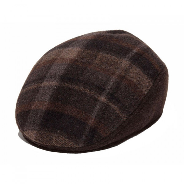 casquette formée laine marron
