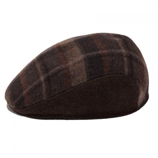 casquette formée laine marron