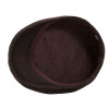 casquette formée laine marron