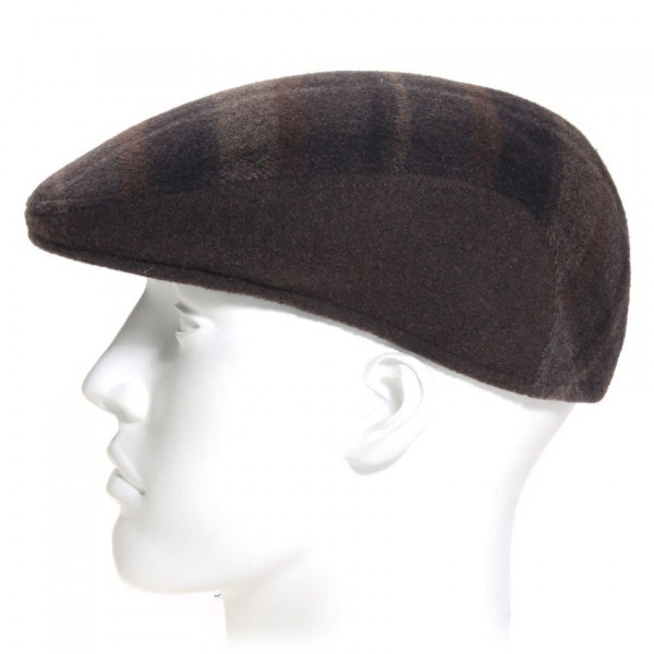 casquette formée laine marron