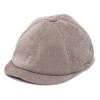 casquette en velours beige