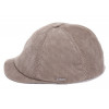 casquette en velours beige