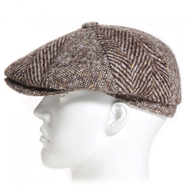 casquette irlandaise laine marron