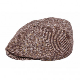 casquette irlandaise laine marron