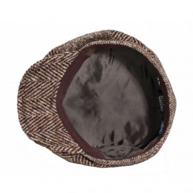 casquette irlandaise laine marron