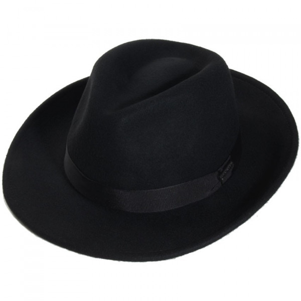 chapeau feutre homme coloris noir