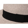 Chapeau traveller paille cousue gris - Mercury - Herman