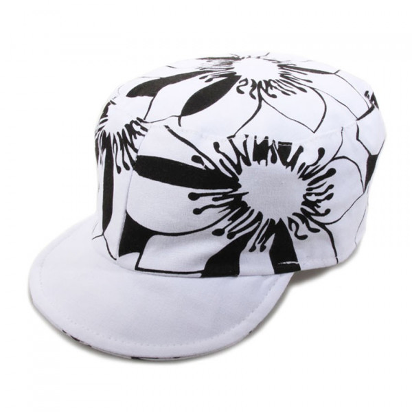 casquette cubaine coton blanc réversible