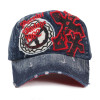 casquette baseball coton jeans et rouge