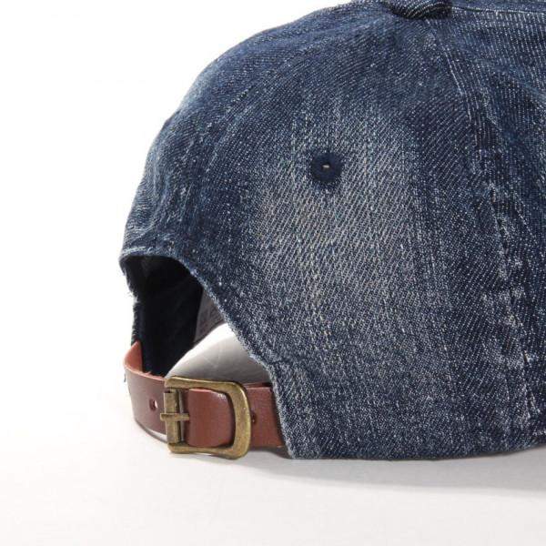 casquette baseball coton jeans et rouge réglable