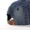 casquette baseball coton jeans et rouge réglable