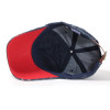 casquette baseball coton jeans et rouge
