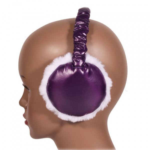 Cache oreilles techno violet