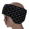 bandeau de ski laine mérinos noir doublé polaire Polartec