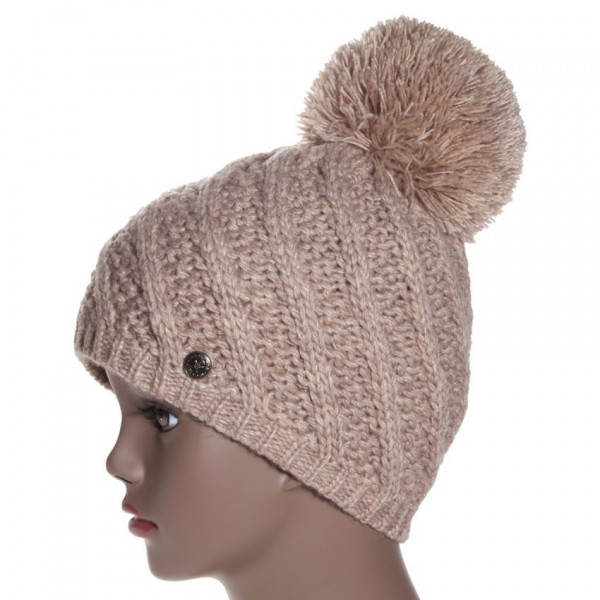 bonnet laine coloris beige