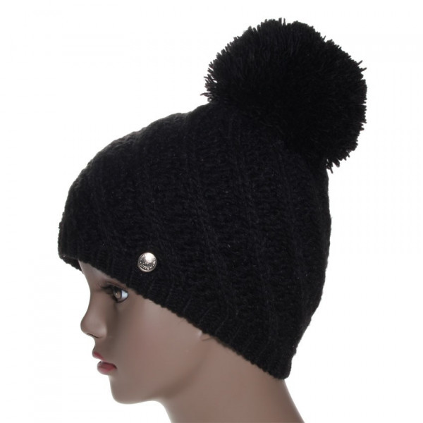 bonnet pompon noir