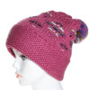 bonnet pompon coloris rose