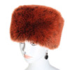 Toque fausse fourrure orange
