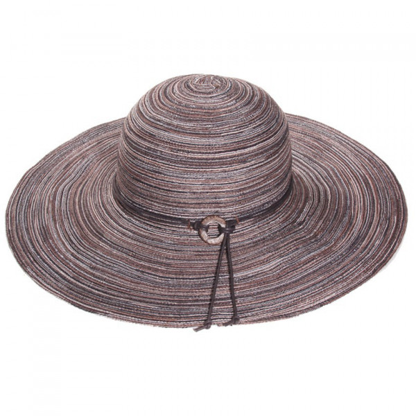 capeline paille coloris marron