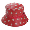 Chapeau lin rouge imperméable - Cecilia - Modissima