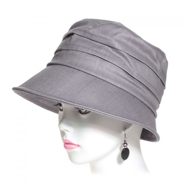 Chapeau pluie femme lin noir - MODISSIMA - ple38