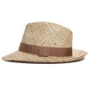Chapeau fedora paille raphia tressé - Clapton - Herman