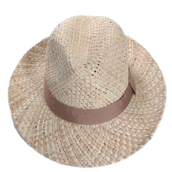 Chapeau fedora paille raphia tressé - Clapton - Herman