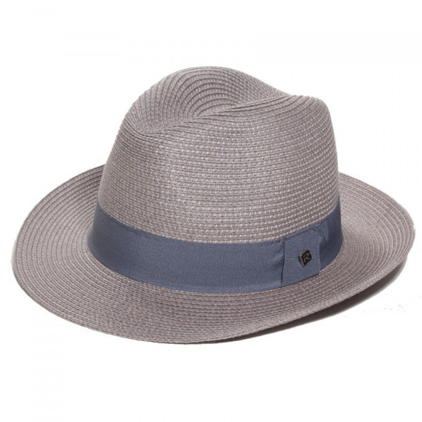 chapeau fedora gris